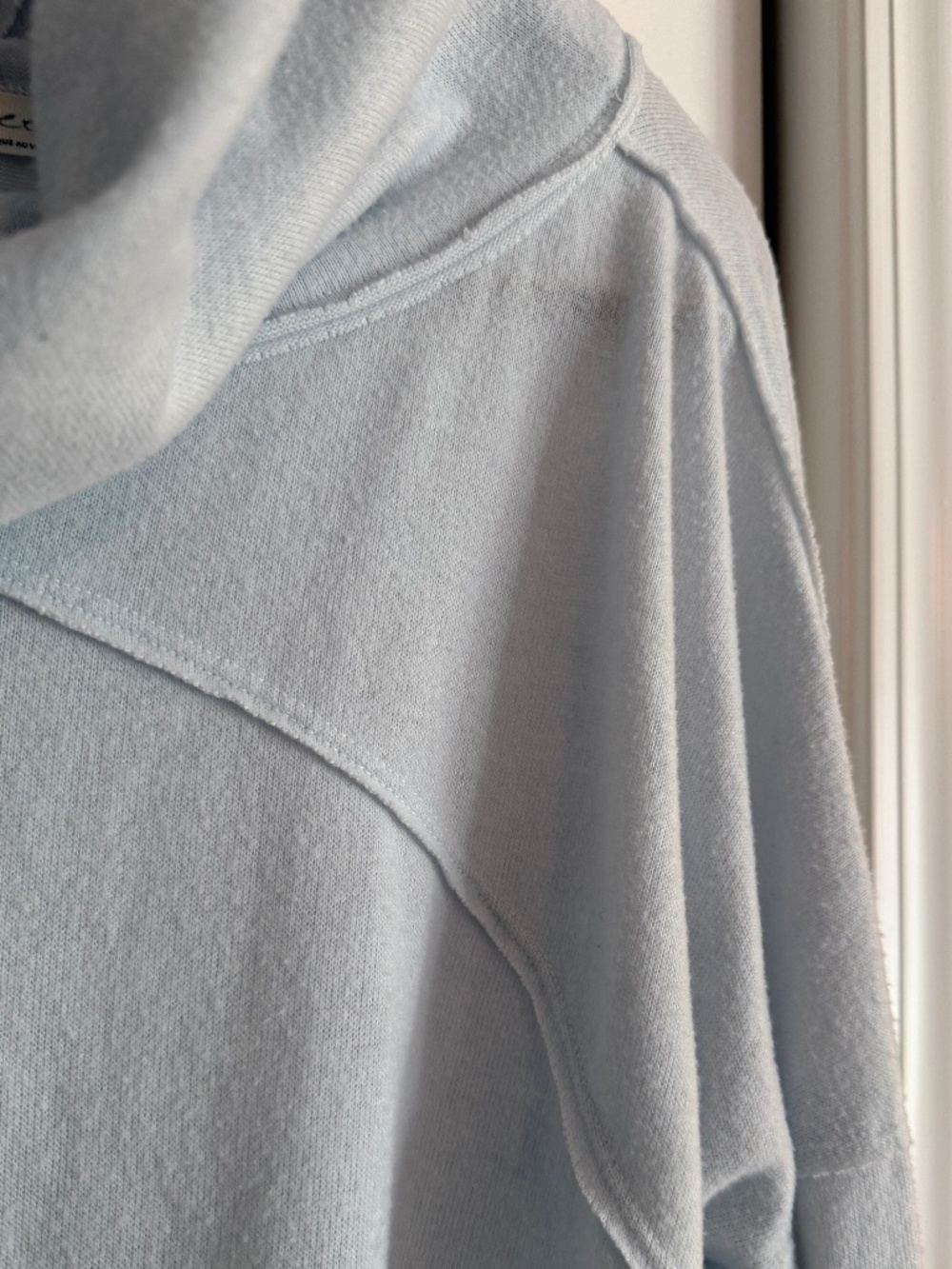 We The Free Pale Blue Oversized Cowl Neck Sweatshirt |‎ Boho Lounge Top | Medium - Picture 7 of 10